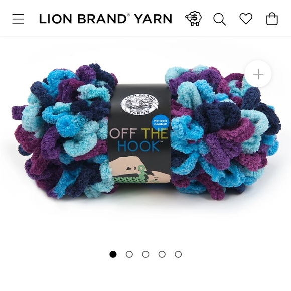 Lion Brand Yarn "Off The Hook Faux Fur" 3pk (hypnotic) - Picture 1 of 7